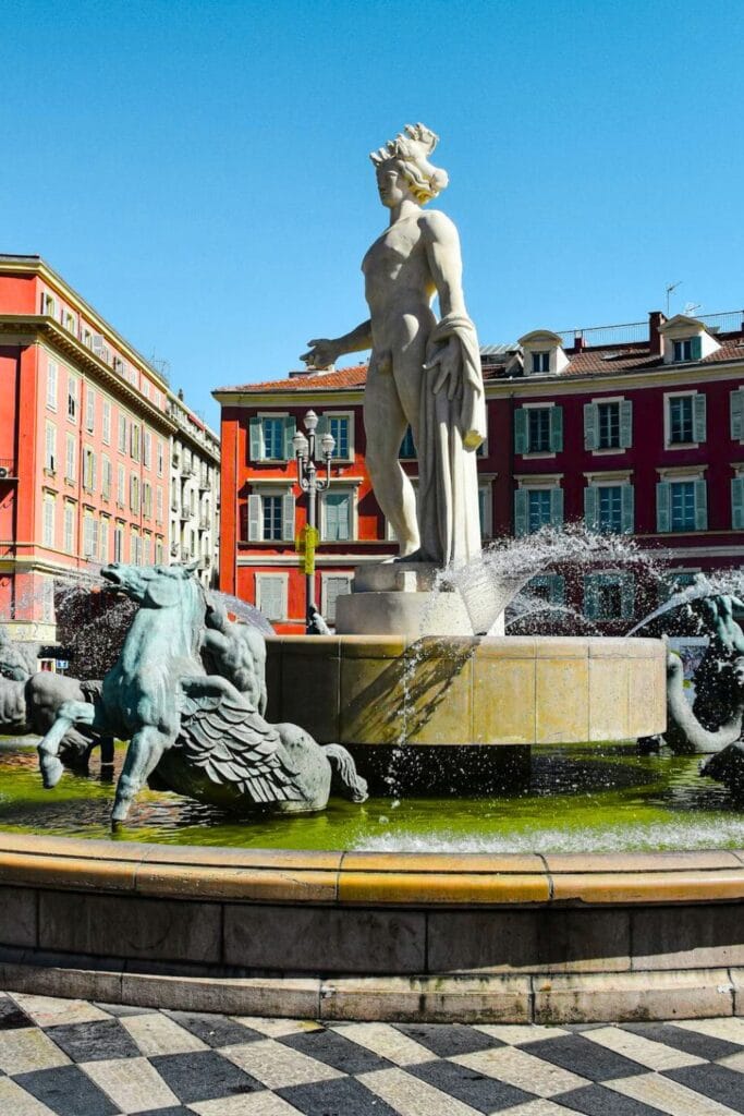 Fountain in Nice, France