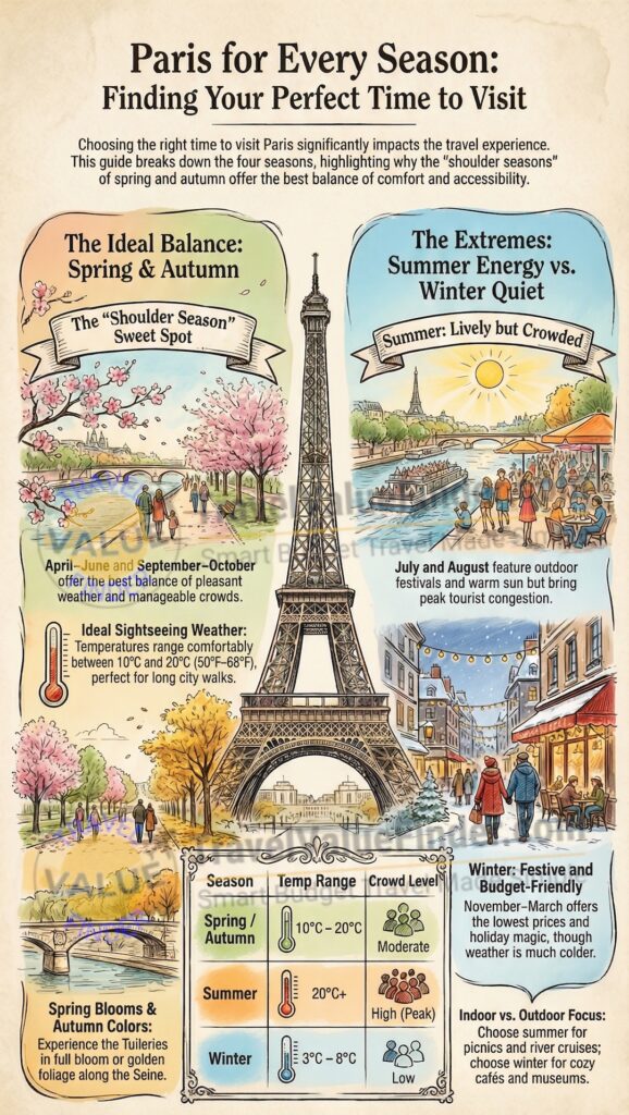 Infographic - Best Time to Visit Paris - A Personal Guide for Every Traveler