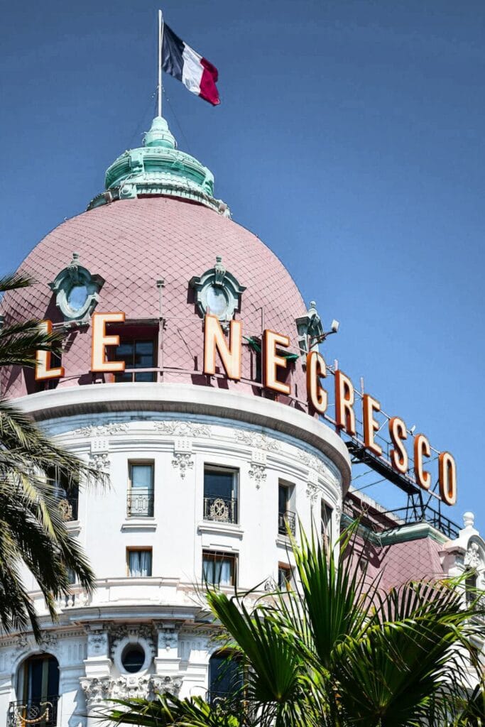 Le Negresco Hotel in Nice, France