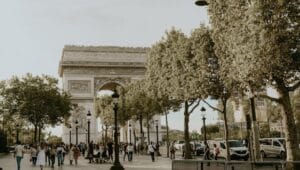 Paris on a Budget - Vibrant Evening at Arc de Triomphe, Paris