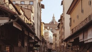 Cheap Hotels in Florence Street View of Florence with Cathedral Dome