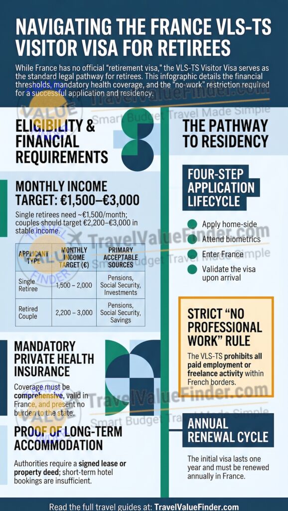 France Retirement Visa Explained: How I’d Plan It After 55 2 France Retirement Visa Explained - How I’d Plan It After 55 - Infographic