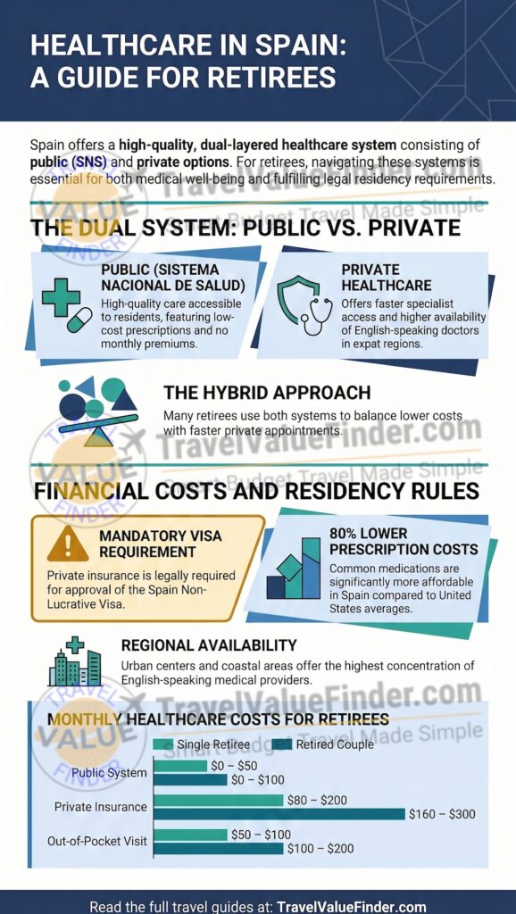 Healthcare in Spain: What Retirees Actually Experience 2 Healthcare in Spain - What Retirees Actually Experience - Infographic