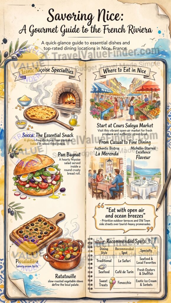 Best Restaurants in Nice: What to Eat and Where to Find It 2 Infographic - Best Restaurants in Nice - What to Eat and Where to Find It