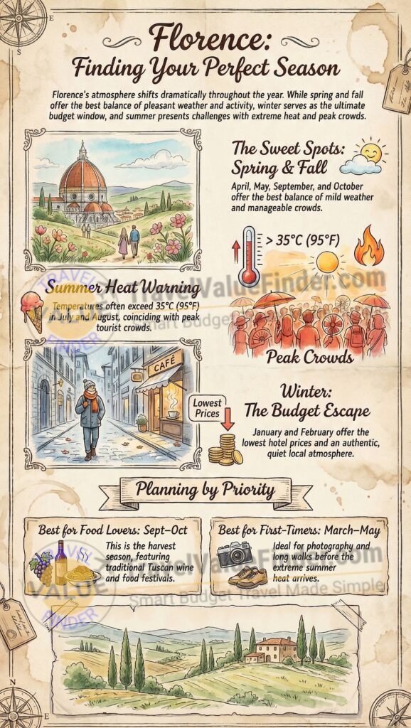 Best Time to Visit Florence | Weather, Crowds & Travel Tips 2 Infographic - Best Time to Visit Florence - A First-Time Visitor’s Seasonal Guide