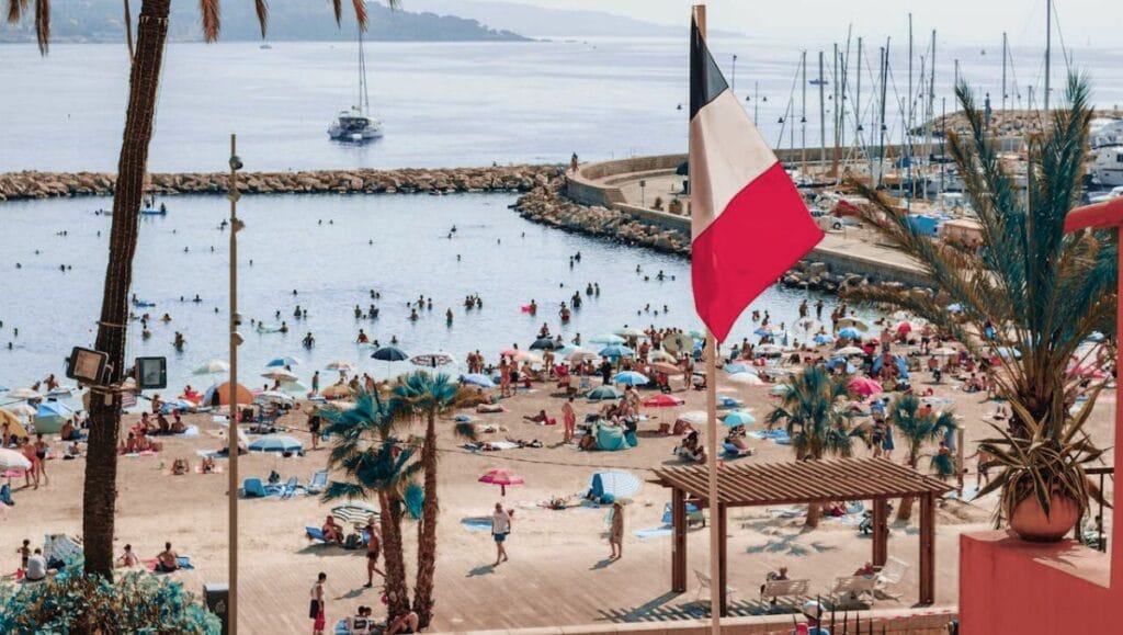 Beach in Nice France