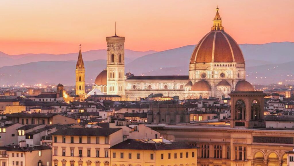 Travel Smarter with Cheap Travel Destinations & Budget Guides 14 Sunset Over Florence with Duomo View