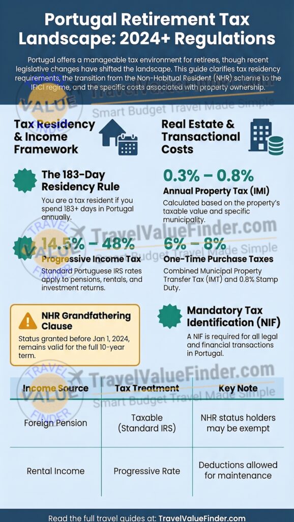 Taxes in Portugal for Retirees & Expats - My Personal Experience - Infographic