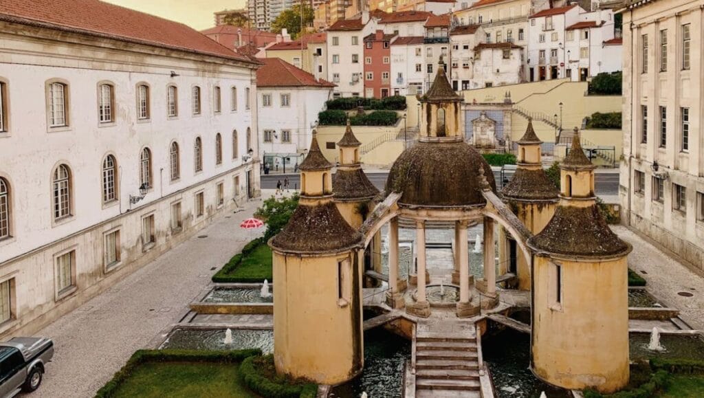 View of Jardim da Manga in Coimbra, Portugal