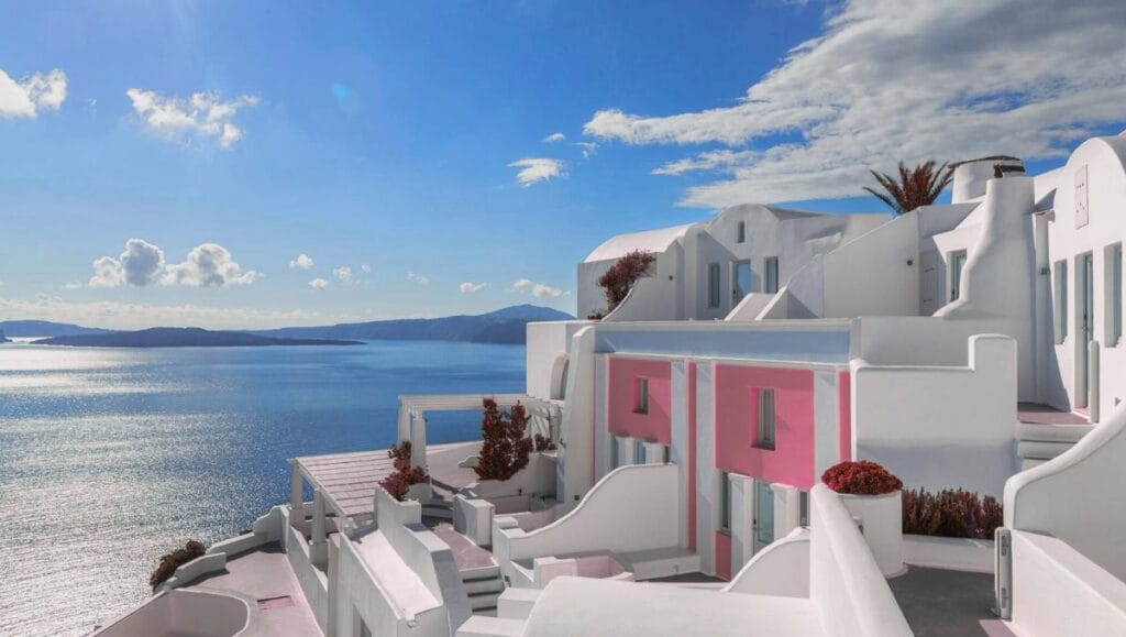 Fira - Santorini Architecture and Aegean Sea