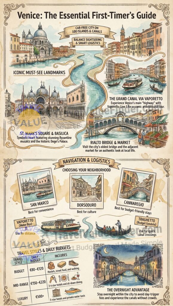 Infographic - Best Places to Visit in Venice