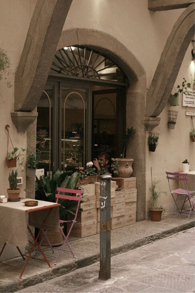 Cafe City of Florence, Italy
