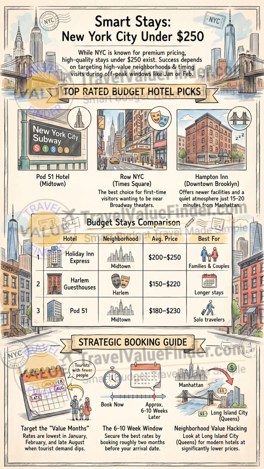 Cheaper Hotel Rates Cheap Hotels in New York Under $250 (Best Budget Stays 2026) - Travel ...