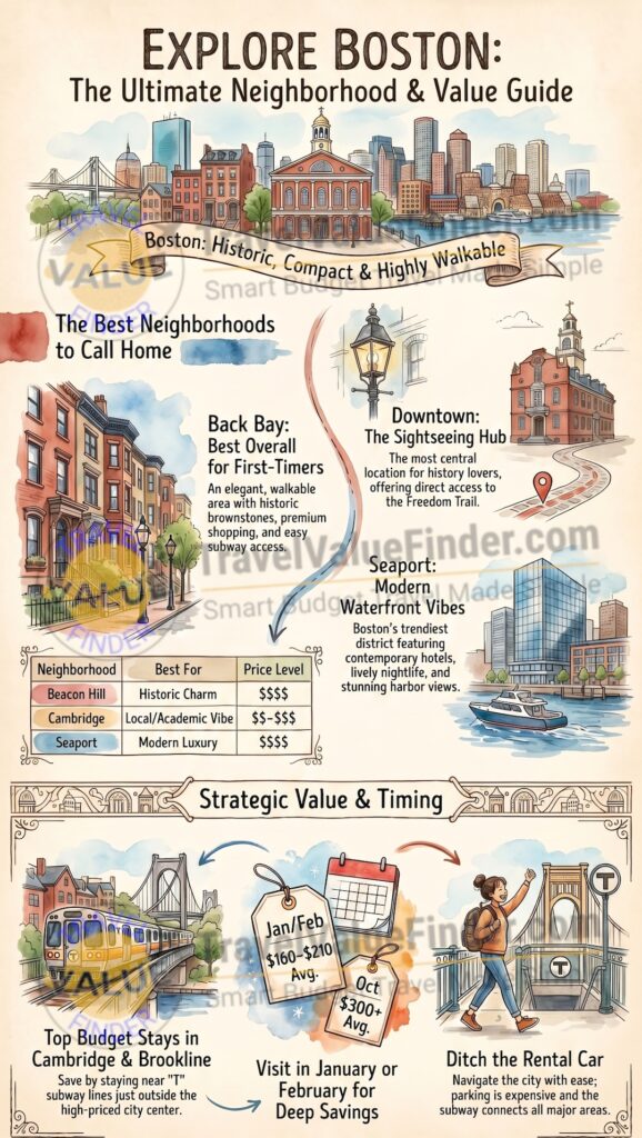 Where to Stay in Boston - Best Areas & Neighborhood Guide - Infographic