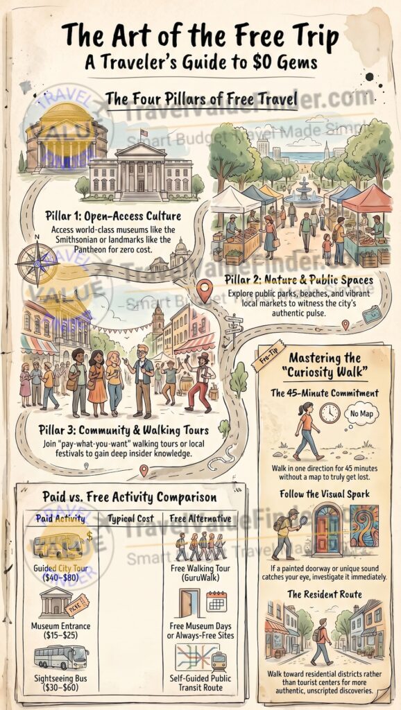 Best Free Things to Do When Traveling - No Matter Where You Go - Infographic