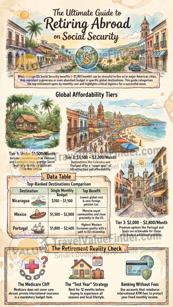 Cheapest Countries to Retire In - Top Picks -Infographic