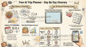 Infographic - Free AI Trip Planner - Get a Personalized Day-by-Day Itinerary in Seconds