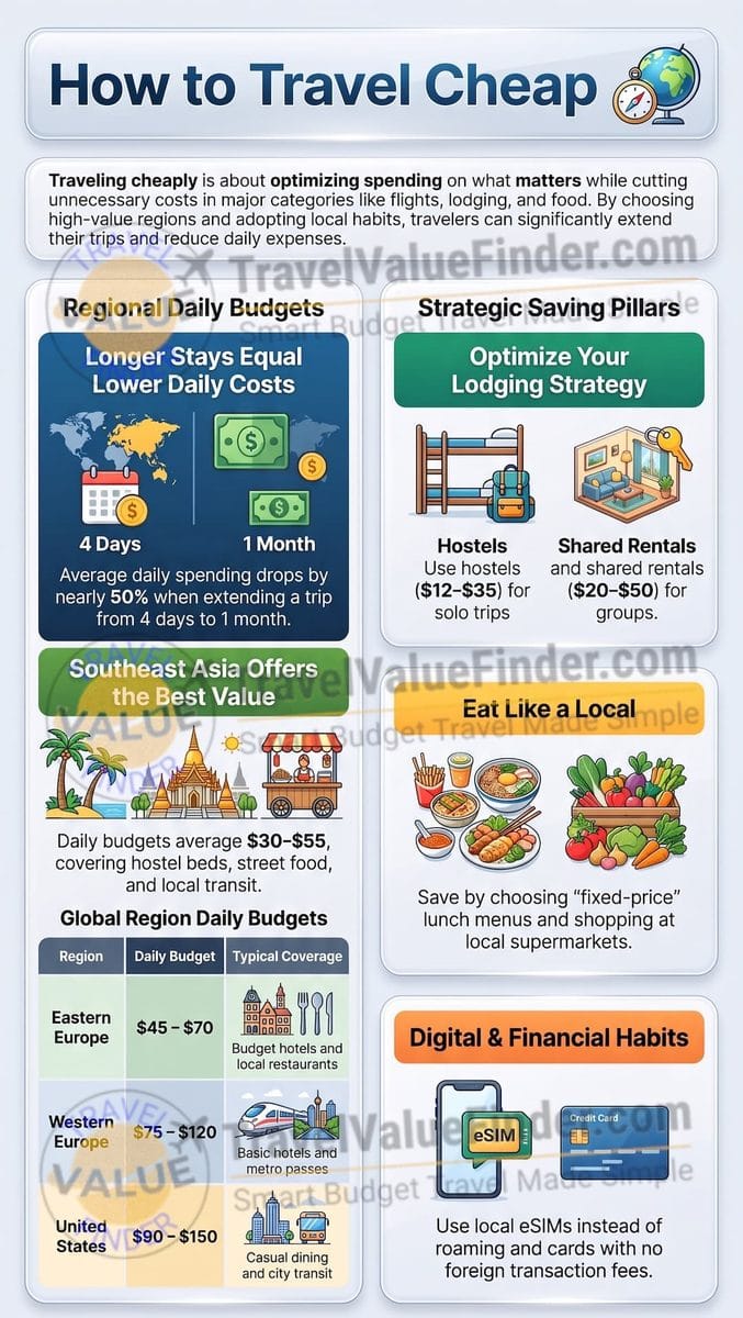 How to Travel Cheap Guide - Travel Value Finder