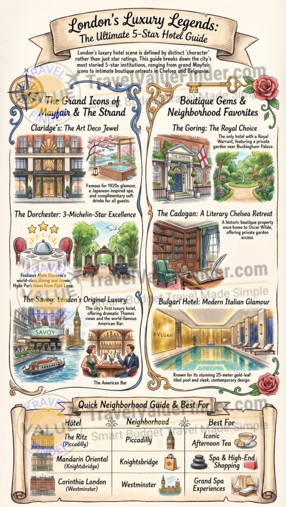 Infographic - Luxury Hotels in London - 5 Star Boutique Stays