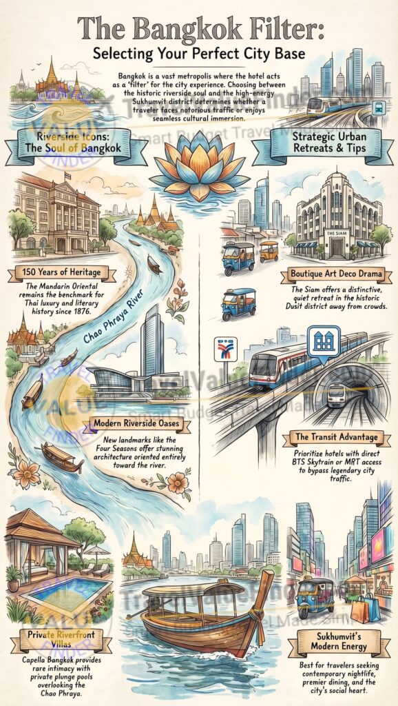 Best Hotels in Bangkok: Rooftop Pools, River Palazzos, and Boutique Finds in the City That Has Everything 2 Infographic - Best Hotels in Bangkok - Rooftop Pools, River Palazzos, and Boutique Finds in the City That Has Everything