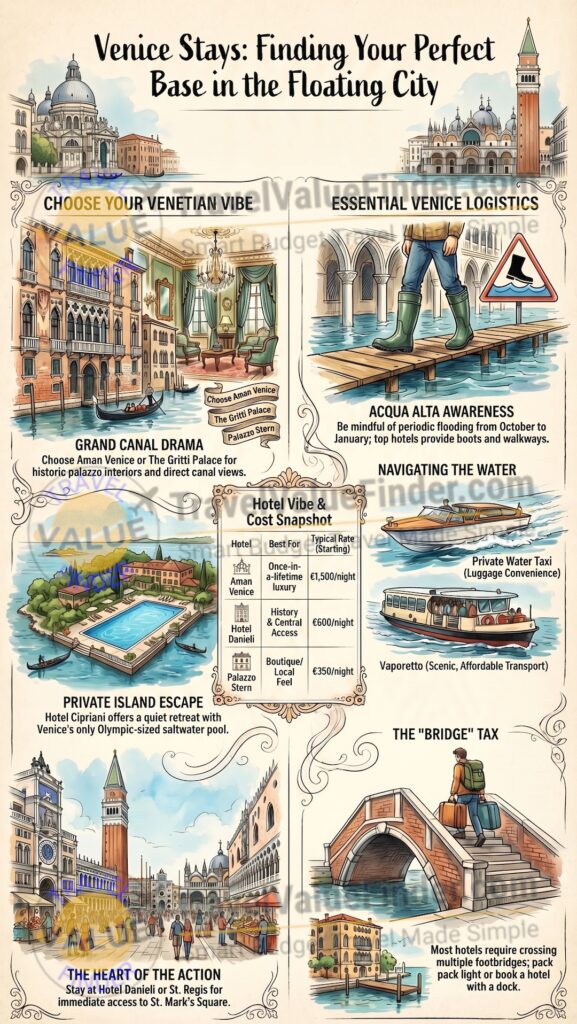 Infographic - Best Hotels in Venice - Luxury Boutique Stays