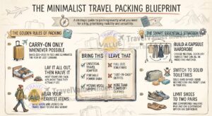 Infographic - Essential Travel Packing List - What to Bring (and Leave)