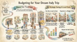 Infographic - How Much Does It Cost to Visit Italy? A Budget Breakdown