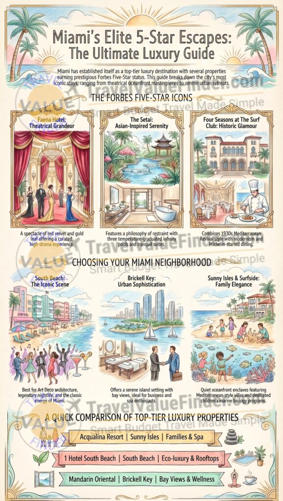 Infographic - Luxury Hotels in Miami - 5 Star Boutique Stays