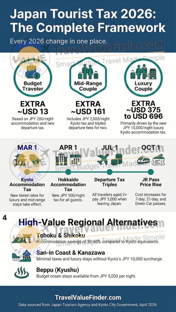 Japan Tourist Tax 2026 — Here's the Exact Cost for Your Trip - Infographic