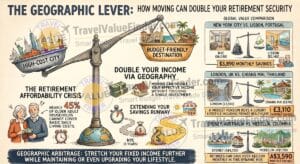 How to Use a Retirement Cost of Living Calculator - to Compare Cities Worldwide Infographic - Travel Value Finder