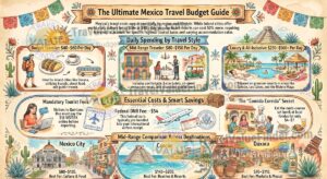 Mexico Travel Budget - How Much Does It Cost Per Day? - Infographic