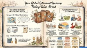 Retirement Cost of Living Calculator - Compare Cities - Free PDF Download - Infographic - Travel Value Finder