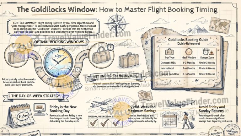What is the Best Time to Book Flights to Get the Cheapest Prices Infographic