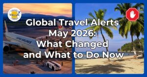 Global travel alerts May 2026 - Middle East flight chaos, U.S. State Department advisory changes and safe destinations