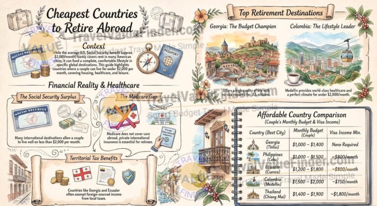 Cheapest Countries to Retire Abroad