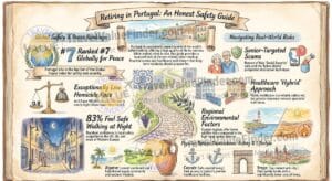 Is Portugal Safe for Retirees_ - Portugal Retirement Safety Guide Infographic - Travel Value Finder