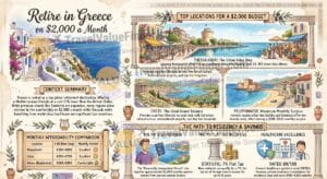 Retire in Greece on $2,000 a Month Infographic - Travel Value Finder