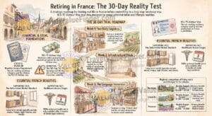 Retiring in France Reality Test Infographic - Travel Value Finder