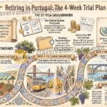 Retiring in Portugal Trial Plan - Retirement Trial Roadmap Infographic - Travel Value Finder