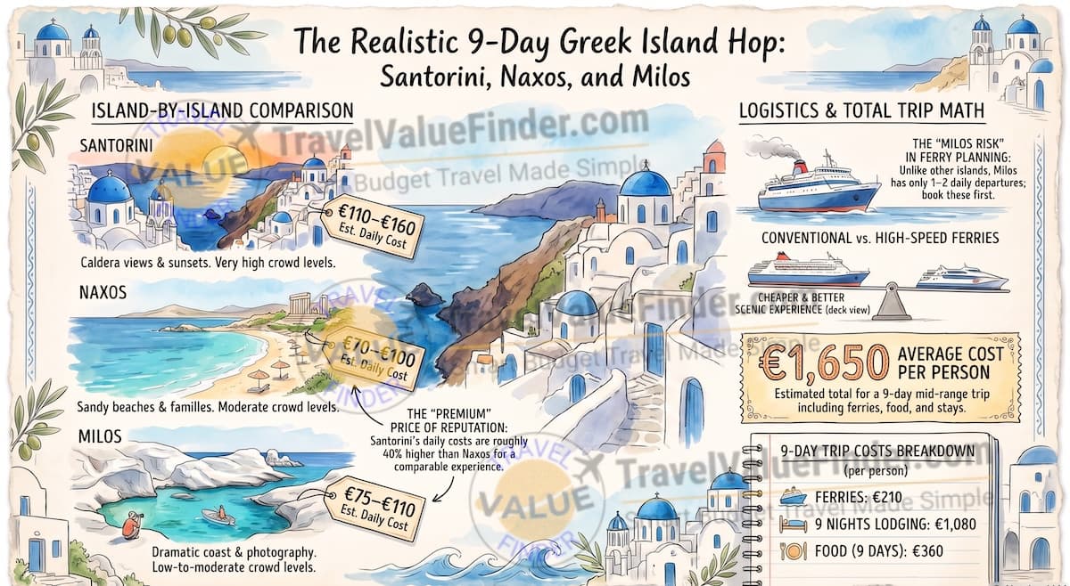 Best Greek Islands to Visit: I Spent 9 Days Island-Hopping to Find Out Which Ones Are Actually Worth It 1 Best Greek Islands to Visit - 9-Day Greek Island Hopping Guide - Travel Value Finder
