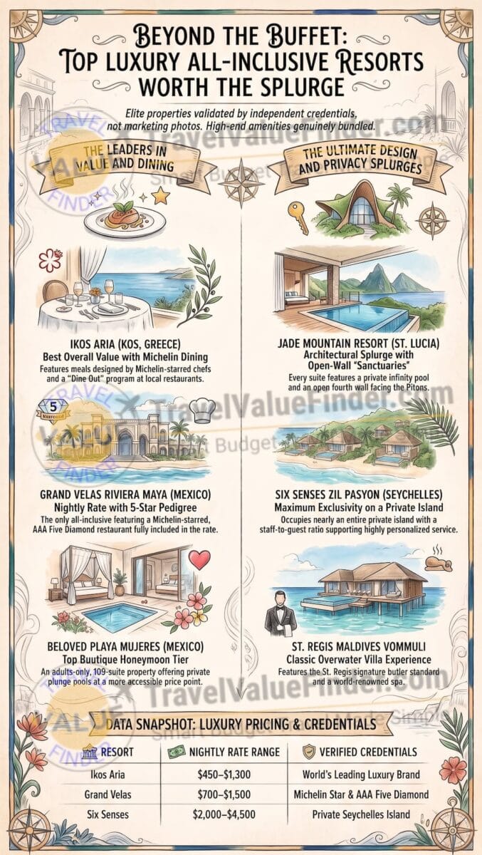 Best Luxury All-Inclusive Resorts: The Top 10 Worth the Splurge 2 Best Luxury All-Inclusive Resorts Infographic - Travel Value Finder