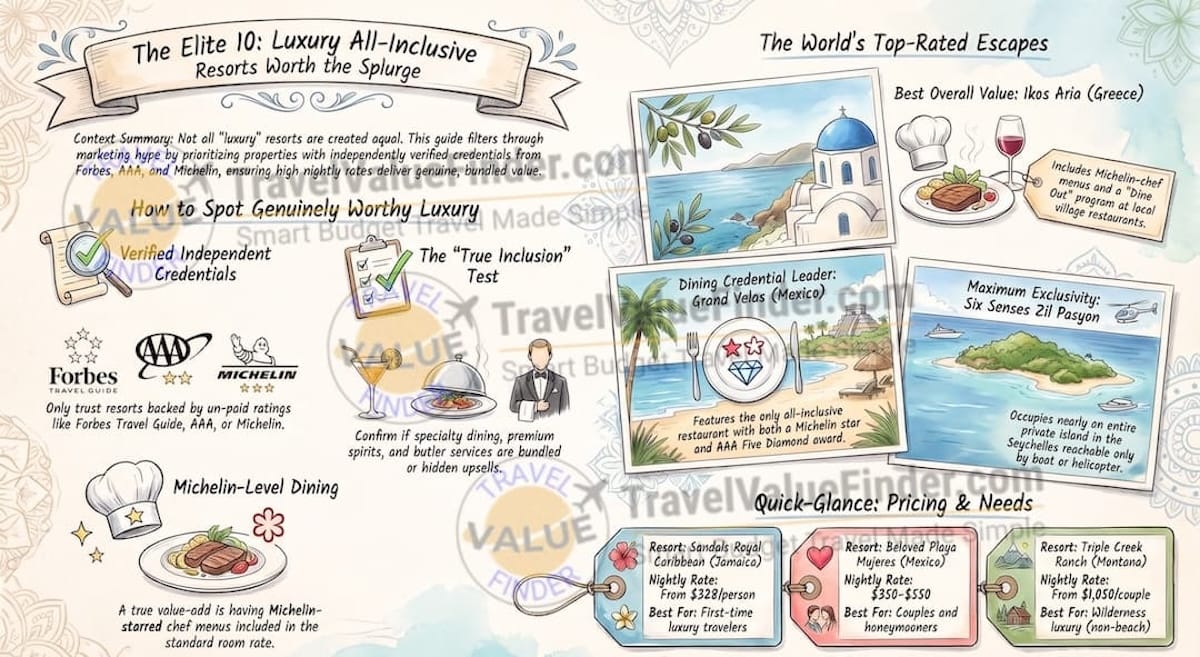 Best Luxury All-Inclusive Resorts: The Top 10 Worth the Splurge 1 Best Luxury All-Inclusive Resorts - Travel Value Finder