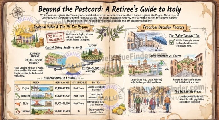 The Italian Towns Retirees Actually Recommend (Not Just the Postcard Ones) 3 Best Places to Retire in Italy - Retiree Guide to Living in Italy - Travel Value Finder