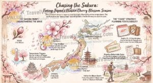 Best Time to See Cherry Blossom in Japan Guide Infographic - Travel Value Finder
