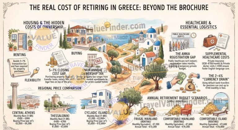 Cost of Living in Greece for Retirees - Retiring in Greece Cost Guide - Travel Value Finder