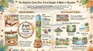 Costa Rica Travel Budget Guide Infographic - Travel Value Finder