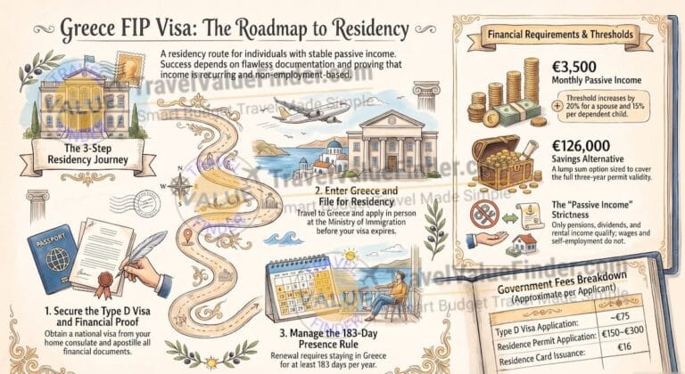 Greece FIP Visa - Residency Visa Roadmap - Travel Value Finder
