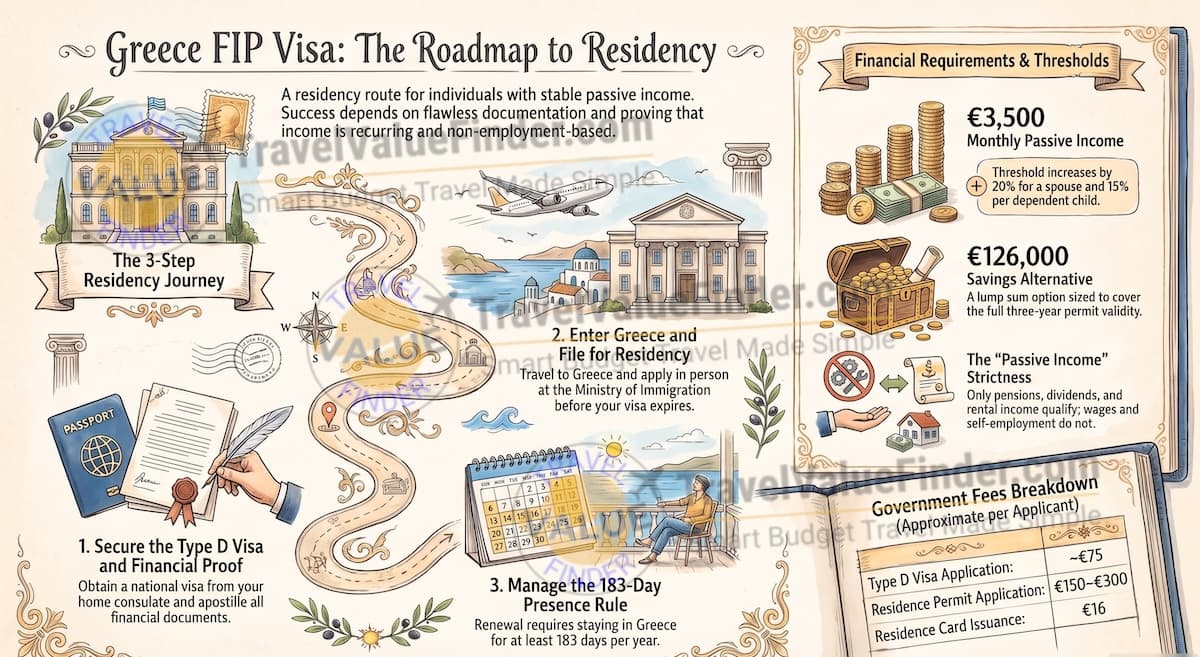 Greece FIP Visa - Residency Visa Roadmap - Travel Value Finder