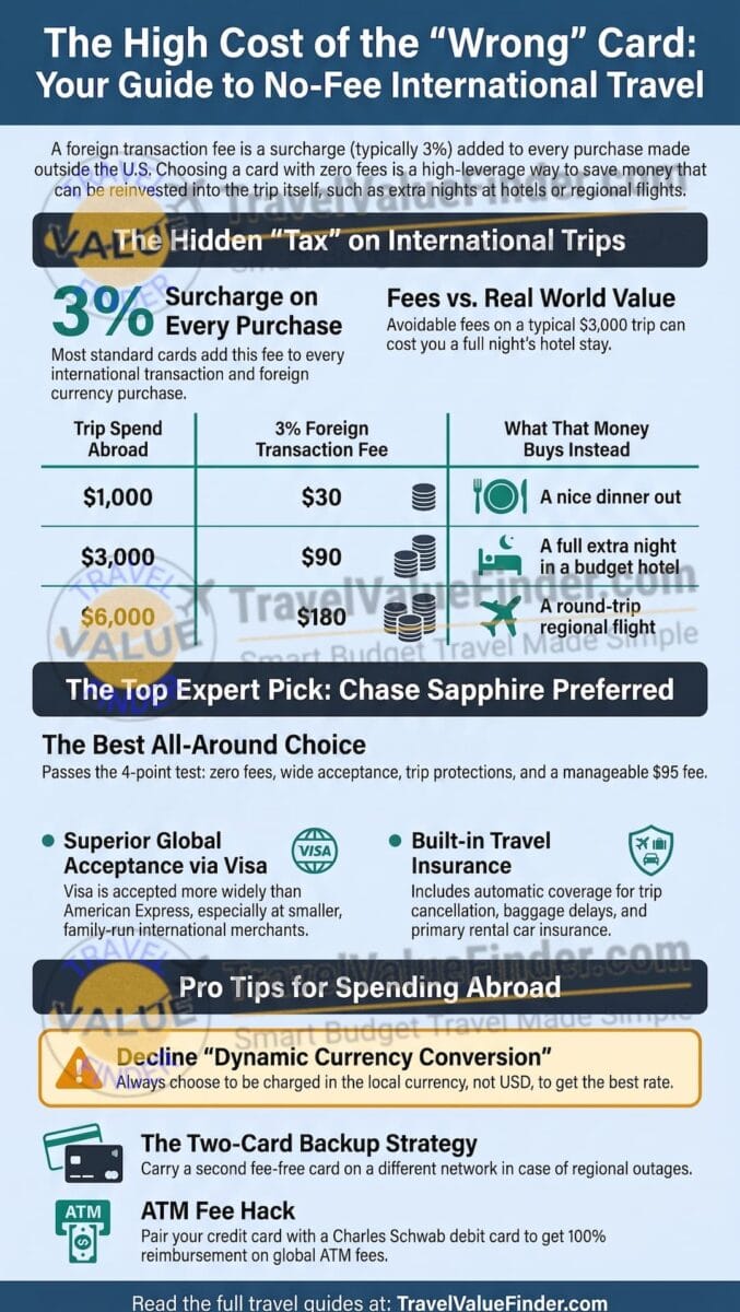 The Best No Foreign Transaction Fee Credit Card Guide - Travel Value Finder