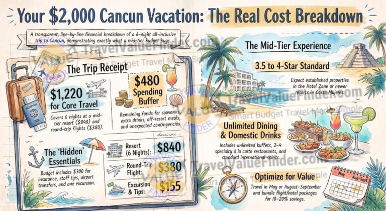 What $2,000 Actually Buys You on an All Inclusive Cancun - Cost Breakdown - Travel Value Finder